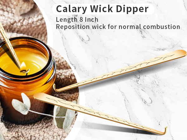 calary Candle Wick Trimmer, Candle Snuffer and Wick Dippe