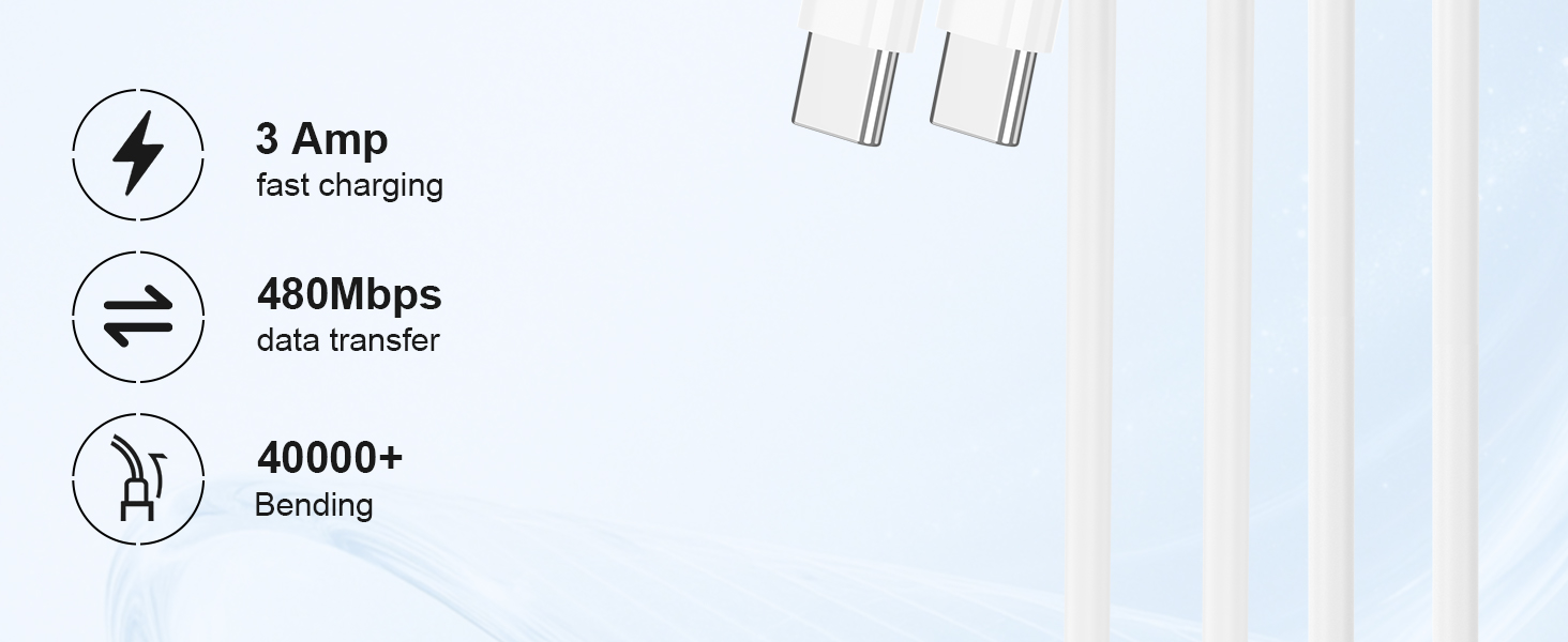 60W USB C Charger Cable