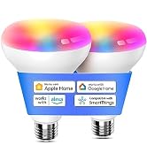 meross Smart Light Bulb, BR30 WiFi Flood LED Bulbs Support Apple Homekit, Siri, Alexa, Google, Fu...
