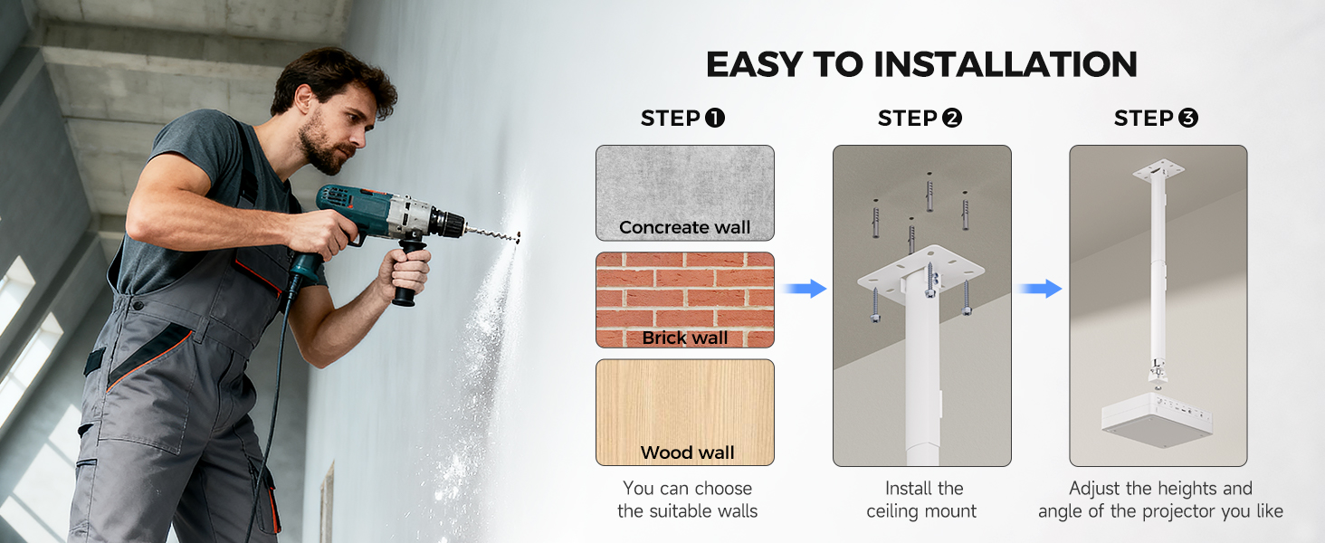 projector wall mount