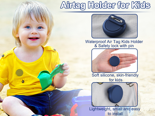 Waterproof airtag kids hidden/air tags-4 pack apple holder kids