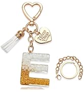 Cute Bling initial love keychain gift for women girls purse, handbags, bag Cup Charms Accessories