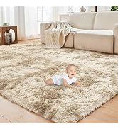 OPPODREAM Area Rug for Living Room, Ultra Soft Nursery Rugs for Bedrooms, 4x6 Fluffy Kids Carpet ...