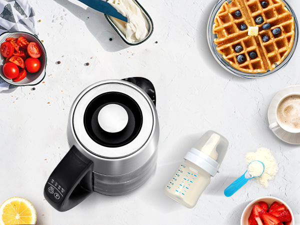 electric tea kettle boiler programmable kettle Electric Kettle Temperature Control &amp;Tea Infuser 1.7L