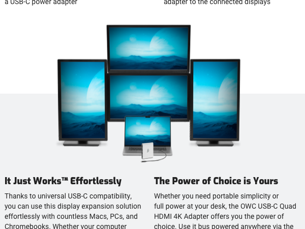 universal USB-C compatibility, Thunderbolt 3, 4, or 5, USB4, or standard USB-C