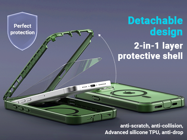 2 Layers Detachable Design