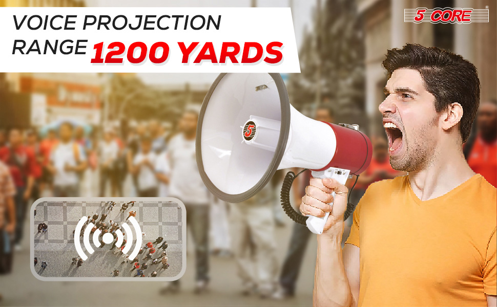 megaphones, bull horns, bull horn loud speaker, horn speaker, megaphone with mic, megaphone speaker