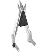 Adjustable Trident Black 27” Detachable Backrest Sissy Bar Passenger Quick Release Fits for Harle...