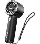 SWEETFULL Mini Fan Portable - Cute Handheld Turbo Fan with Rechargeable Battery, 5 Speeds, Small ...