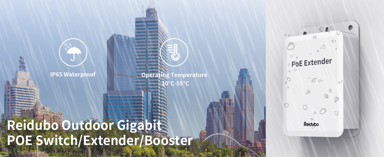 outdoor gigabit poe extender waterproof