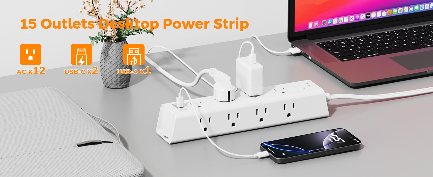15 ft power strip