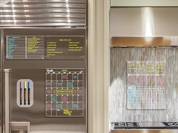 monthly calendar ,weekly planning board