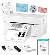 ORGBRO Bluetooth Thermal Shipping Label Printer, Z1-Plus Wireless 4X6 Shipping Label Printer for ...