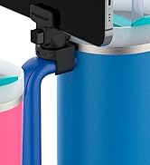 HydraClip (Phone Holder) Accessory for Stanley Cup and other Straw Tumblers with Handle, Cell Pho...
