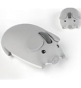 Wireless Mouse Cute Pig Bluetooth &amp; USB Dual Mode Mice,Silent Portable Compact Gray Fun Mice for ...