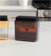 S&amp;T INC. Dish Soap Dispenser and Sponge Holder, Matte Black | Holds 13 Fluid Ounces, Sponge Inclu...