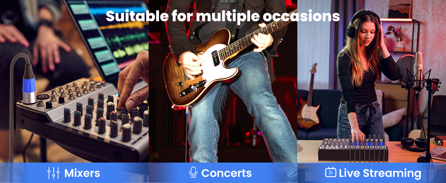 1/4 inch to xlr male