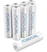 AAA Rechargeable Batteries, POWEROWL Rechargeable AAA Batteries 1000mAh High Capacity 1.2V NiMH L...