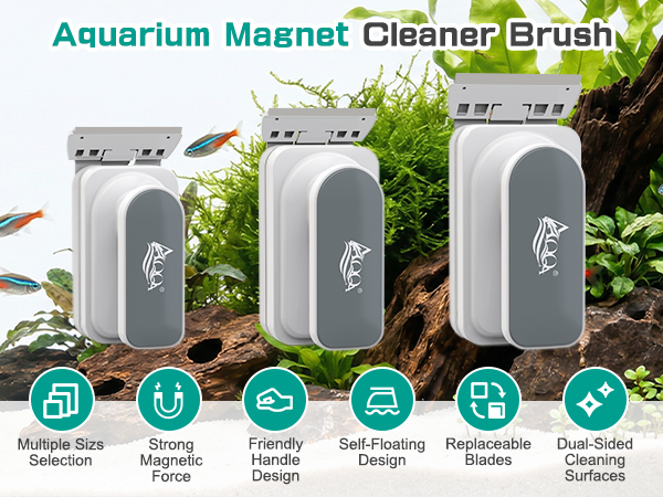 Aquarium Magnetic Fish Tank Glass Cleaner