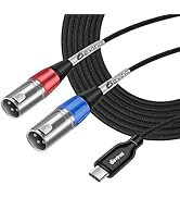 Devinal USB C to Dual XLR Audio Cable, Type C to XLR Male Output Stereo Cord, Male XLR to USB C C...