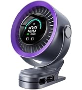 KIMMOO Portable Clip on Fan, 100-Speed Rechargeable USB Fan with LED Display, 360° Rotation &amp; Str...