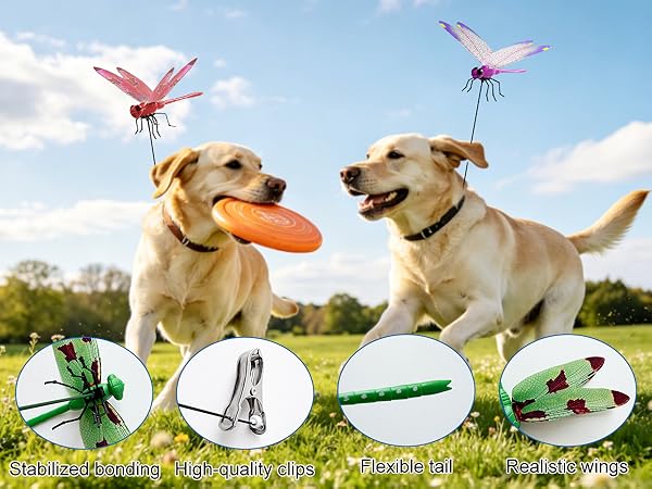 3D Dragonfly Clip Fake Dragonfly Garden Decor