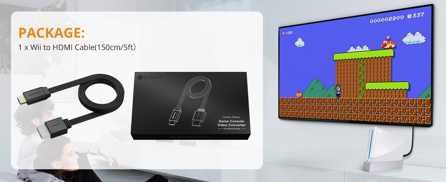 wii hdmi audio video adapter