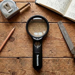 Shatterproof optical grade lens magnifying glass for close work and professional magnifier