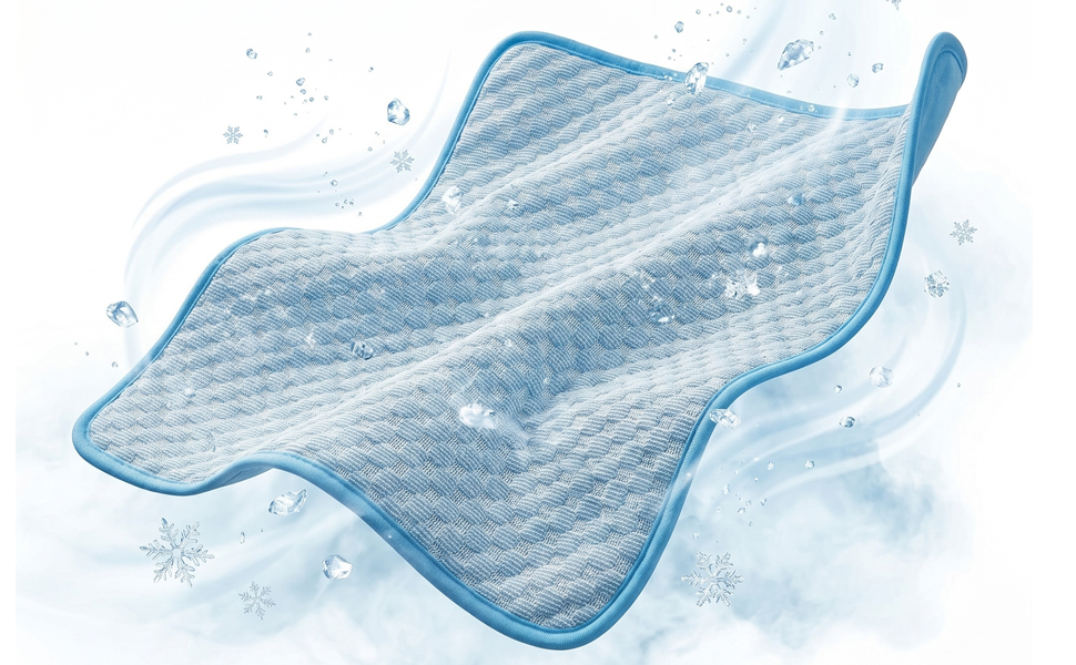 Cooling Mat Pad for Dogs Cats Ice Silk Cooling Bed for Dogs Ice Bed for Cats Pet