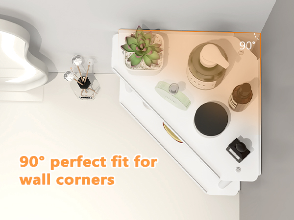 Corner Bathroom Counter Organizer, 2 Tier Bathroom Organizer Countertop