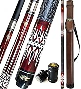 Tai ba cues Pool cue Stick, 13mm Multilayer Leather Tip, 58", Linen Wrap, Hardwood Canadian Maple...