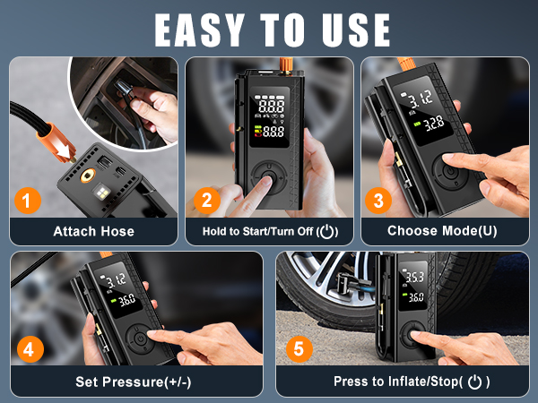 tire inflator portable air compressor