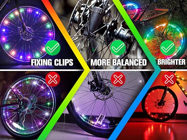 bike wheel lights for night riding