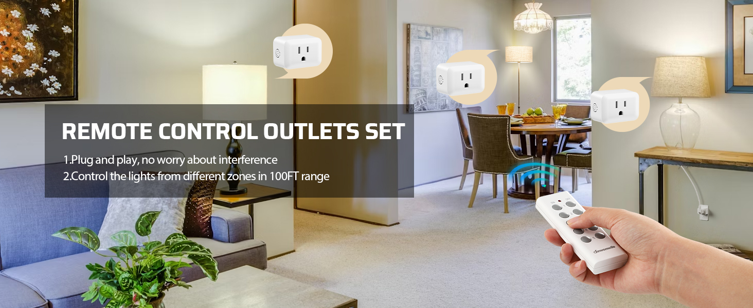 wireless remote control outlet