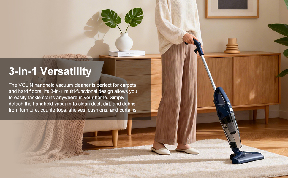 3-in-1 vacuum cleaner