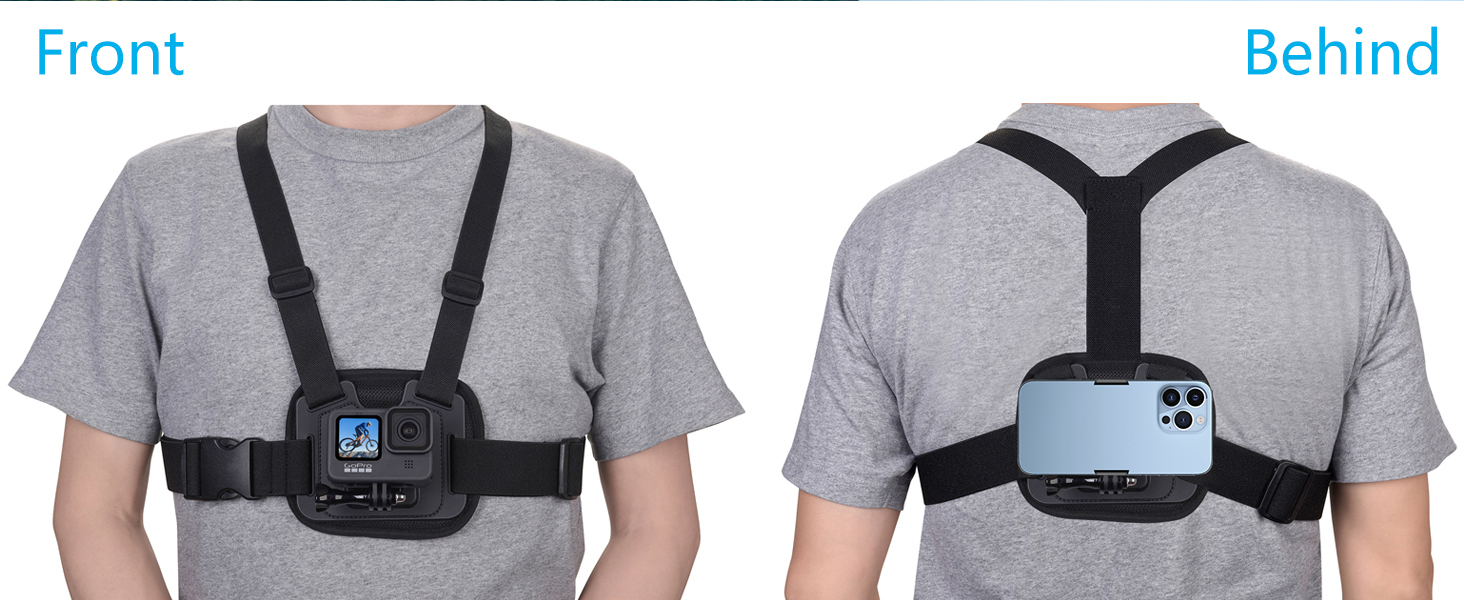 gopro chest mount harness gopro chest strap action camera chest mount hangtime gear phone harness
