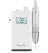 MelodySusie Professional Rechargeable 30000 rpm Nail Drill,SC320H Portable Electric E File Scaman...