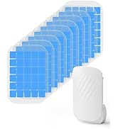 10-Pack Official Flying Insect Trap Refills, Replacement Sticky Glue Cards for Plug-in UV Light B...