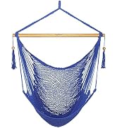 JoyView Hammock Chair with Spreader Bar Caribbean Hammock Swing Chair 300 LBS Weight Capacity XL ...