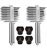 HIKUDIY 2-Pack 0.4mm Hotend 2.0 Upgrade for Bambu Lab A2L/A1/A1 Mini, All-Metal Hardened Steel Pr...