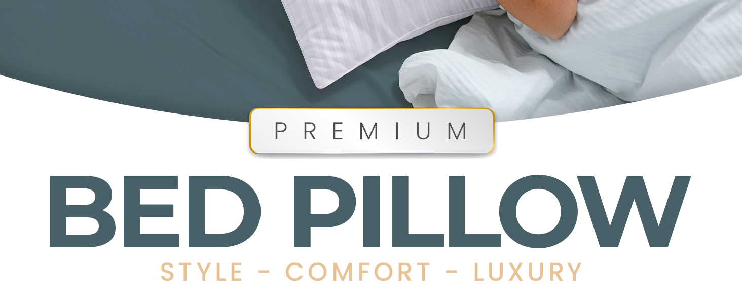 pillow, pillows king size set of 2, bed pillows, hotel pillows, king pillows 2 pack, king pillow