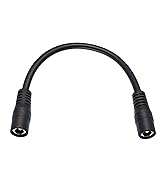 GGIPOWY 3-Pack 5.5mm x 2.1mm DC Power Extension Cable, 18AWG Female to Female Barrel Jack 12V/24V...