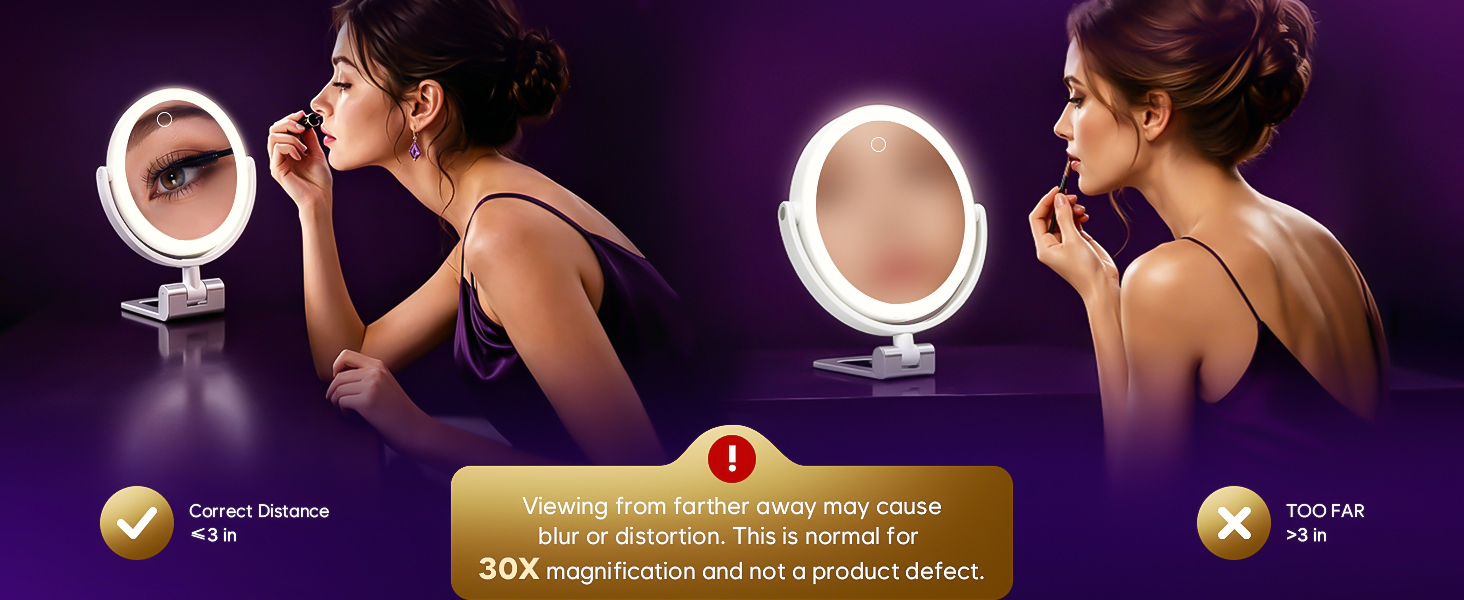 desk vanity mirror