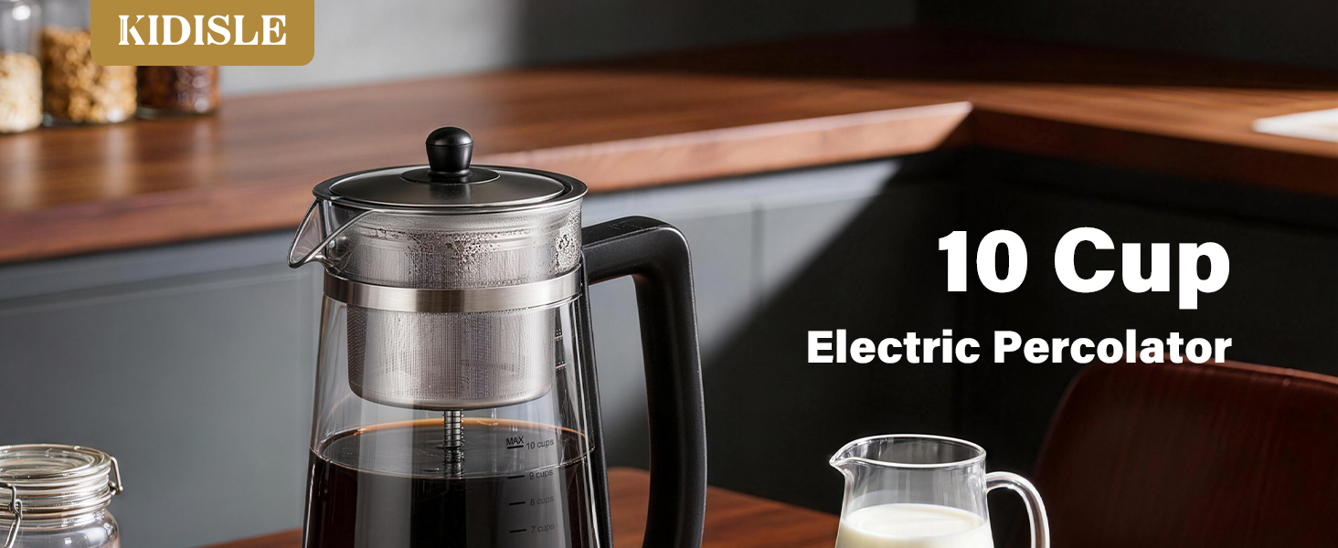 10 CUP ELECTRIC PERCOLATOR