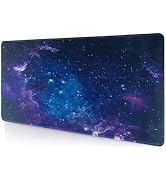 Mouse Pad Large Desk Mat, Extra Large Gaming Computer Mousepad with Stitched Edges Non-Slip, Keyb...