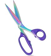 Asdirne Titanium Coating Fabric Scissors, Professional Tailor Scissors, Ultra-Sharp Stainless Ste...