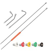 Pressure Washer Extension Wand, 120" Stainless Steel Replacement Pressure Washer Lance Wand with ...