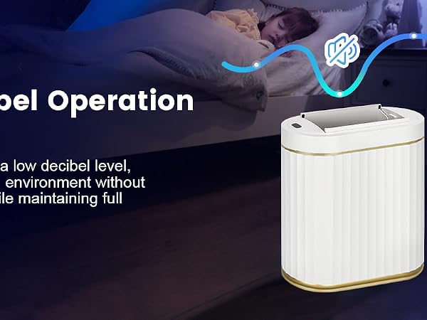 bathroom trash can with lid
