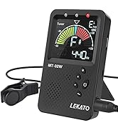 LEKATO Metronome Tuner, Rechargeable 3 In 1 Digital Metronome Tuner Tone Generator with Human Voi...