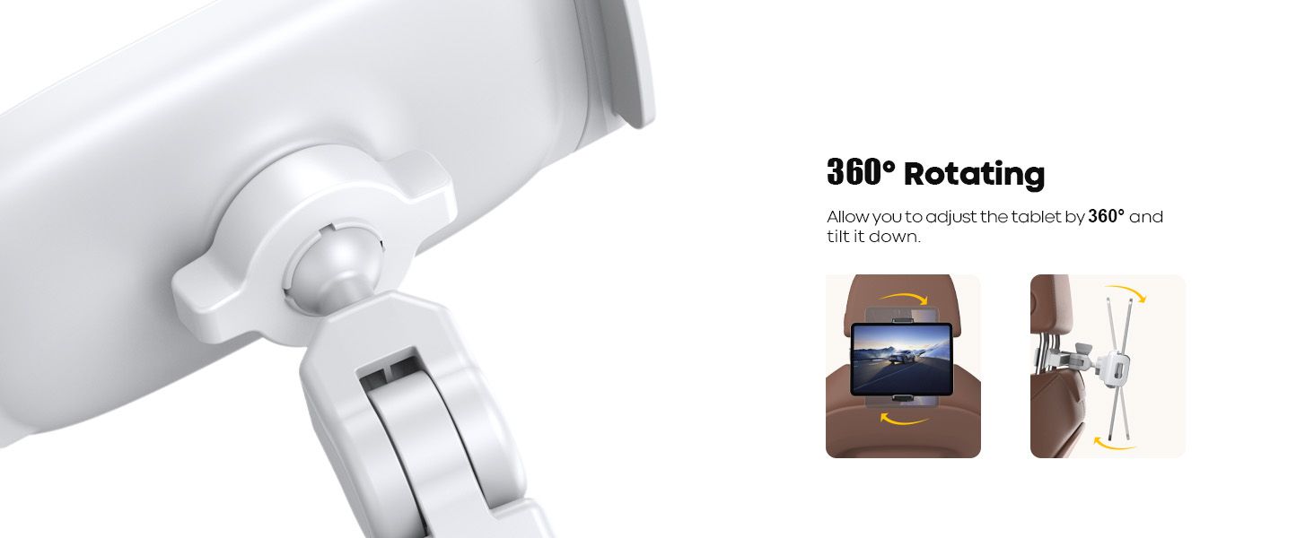 headrest tablet mount